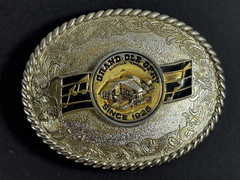 Vintage 1978 Raintree Grand Ole Opry Nashville Tennessee Belt Buckle 3.75&Prime;