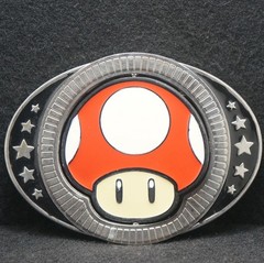 XF29101 VERY COOL VINTAGE 2012. ***SUPER MARIO SPINNING MUSHROOMS*** BELT BUCKLE