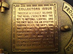 USS Theodore Roosevelt Custom made Navy Belt Buckle CVN-71 (Solid Brass)