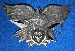 Vintage Felon Clothing Belt Buckle Eagle Zippo Holder Y2K 2003 Grunge Skater