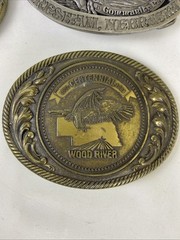 Mixed Lot of 6 pcs Belt Buckles South Dakota, Nebraska, Iowa, Kansas Etc.