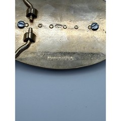 Brass Western Cowgirl Jasper Stone Engraved Belt Buckle OS Gold
