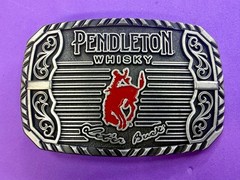2025 Pendleton Whiskey Let&rsquo;er Buck Rodeo Cowboy Montana Silversmiths Belt Buckle