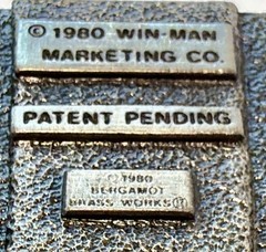 Vintage 1980 Bergamot Brass Works Bullets Belt Buckle Win Man 3 Cartridge