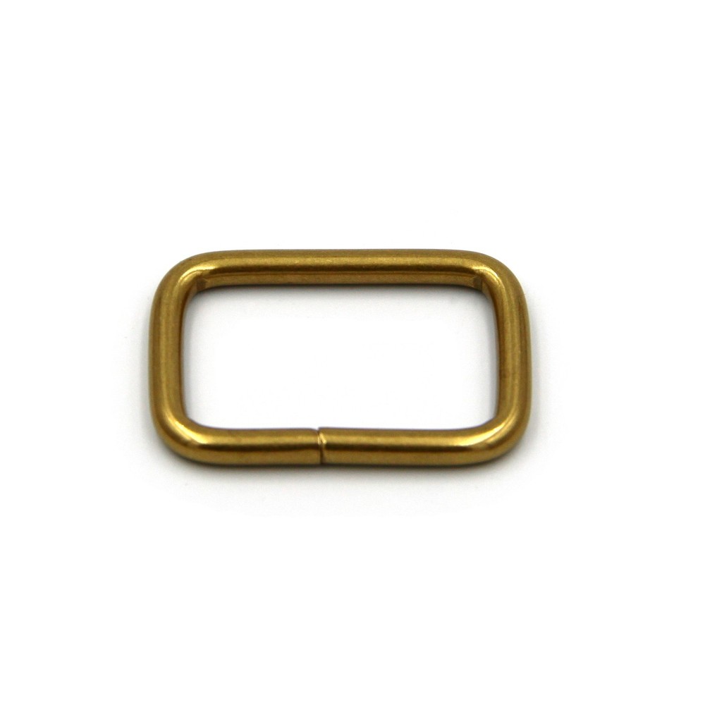 Brass Rectangular Ring Split Loop 43mm Leather Bag Strap Fastener Buckle lot