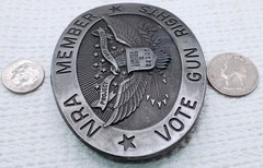 Vintage NRA Member Pewter Belt Buckle Project Two Million Limited Edition II