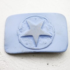 Belt buckle star belt fasteners removable buckle for leather belt 4 cm gs19