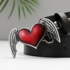 Men Fashion Belt Buckle Ethnic Style Metal Carved Teens Rock Waist Belt Buckle