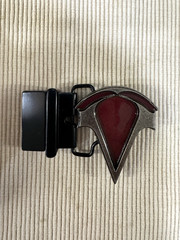 Assassins Creed Belt Buckle Brotherhood Crest Logo Ubisoft 2015 Red Metal Gaming