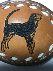 Leather Belt Buckle Dog Unbranded English Welsh Terrier Dog Lover Belt Buckle