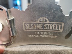 New 123 Sesame Street Metal Belt Buckle ~ 1.25&Prime; belt wide – 2011