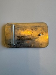 Nixon Belt Buckle 3&Prime; x 2.5&Prime; Silver in Color