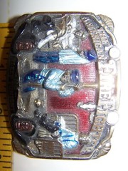 1986 The American Firefighter No Sleep Tonight Metal Belt Buckle Fireman