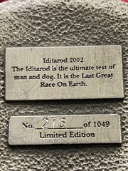 Vntg 2002 Alaska Iditarod Pewter Commemorative Belt Buckle Limited to 1049 B35