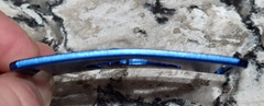 GRIP6 BELT BUCKLE – NATURALIST SALMON FISH – ELECTRIC BLUE – 1.5 INCH WIDE