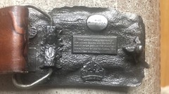 vintage Railroad Buckle and Belt (Siskiyou Buckle Co)