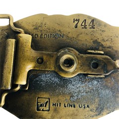 Hit Line Brass Belt Buckle Delta Centennial 1882 – 1982 Limited ED Covered Wagon