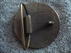 VINTAGE CHEVROLET CORVETTE ROUND BELT BUCKLE (2 1/2&Prime; DIAMETER)