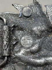 vintage USA made BIKER belt buckle LIVE TO RIDE america EAGLE motorcycle western