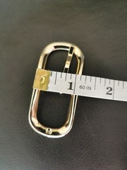 BELT BUCKLES 10993 2.5&Prime;X1&Prime; Gold Plated Made in Italy