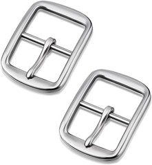 2 Pieces Stainless Steel Square Belt Buckles 1.5 Inches Wide Heavy Duty Belt …