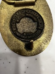 Steel, North Dakota 1881 Centennial Brass Belt Buckle Vintage 1980