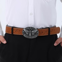 HLYMPONY Western Cowboy Vintage Rodeo Skull One Size Fits Most, 1# Grey Moth