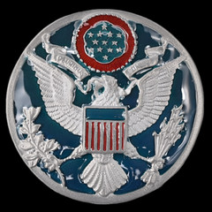 E Pluribus Unum Eagle Crest Patriotic Belt Buckle