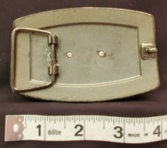 STUDDED SILVER TONE TWIN PISTOLS BELT BUCKLE 