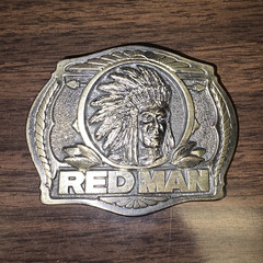 Red Man 1988 Limited Edition Western Native American Belt Buckle 1.75in
