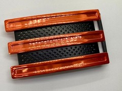 Adidas Golf 3 Stripe Orange & Black Color Trophy Sports Award Style Belt Buckle