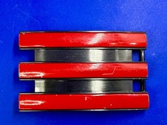 Adidas Golf 3 Stripe Red Gray Color – Trophy Award Style Sports Belt Buckle