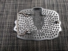 Biker Belt Buckle Rockabilly « Ride Hard Die Free » Skull Bat Wings Ace Howdy