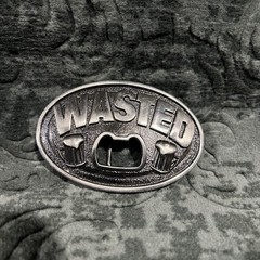 Kalan Wasted Foaming Beer Steins Bottle Opener Metal Belt Buckle Funny Humor