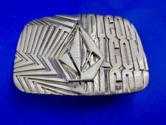 Volcom Skateboard Surfer Board Sports Apparel Advertising Promo 90s Belt Buckle