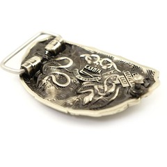 Medusa Gorgon 2.0 german silver belt buckle, German silver Medusa belt buckle