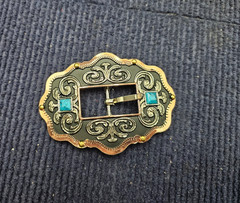 (QTY 5) TexHas Copper Buckle Western Sunset Copper Buckle 3/4&Prime; Belle&rsquo;s