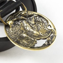 Cocker Spaniel brass belt buckle, Cocker Spaniel dog head, Hunting dog buckle