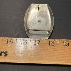 Vintage JUSTIN Nickel Silver Texas Longhorn Steer Cattle Bull Rodeo Belt Buckle