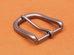 Solid Antique Silver Prong Pin Buckle Men Leather Belt Replacement Buckle 39mm