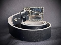 Hand Painted Pride Art Belt Buckle Abstract Expressionism OOAK Darren McNeese