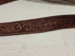 Justin TROPHY BULL Buckle On Genuine Leather Belt