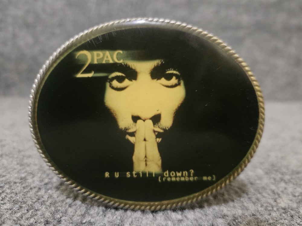 2Pac Tupac Metal Belt Buckle R U STILL DOWN? Remember Me