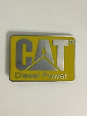 CAT Diesel Power Logo Metal Belt Buckle