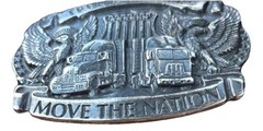 Vintage Truck Drivers Move The Nation Belt Buckle