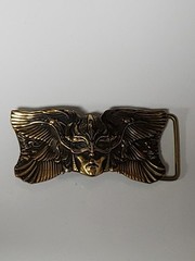 Karmpa Valkyrie Brass Belt Buckle- Viking Ukraine Metal Art Cast