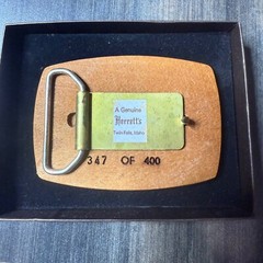 Adolph Coors Schuetzenfest Belt Buckle Herrett&rsquo;s Twin Falls Idaho 1982-1992