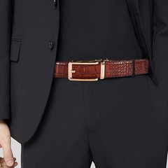 Men Alloy Automatic Buckle Casual Ratchet Belt Buckle for 3.3-3.5cm Wide belt
