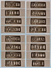 Personalized Custom Name Metal Belt Buckle -Put your name / word or# on a Buckle