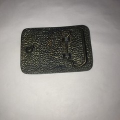 Vtg 1970&rsquo;s Licensed C B Operator Belt Buckle 3 1/4&Prime; x 2 3/8&Prime; CB Radio